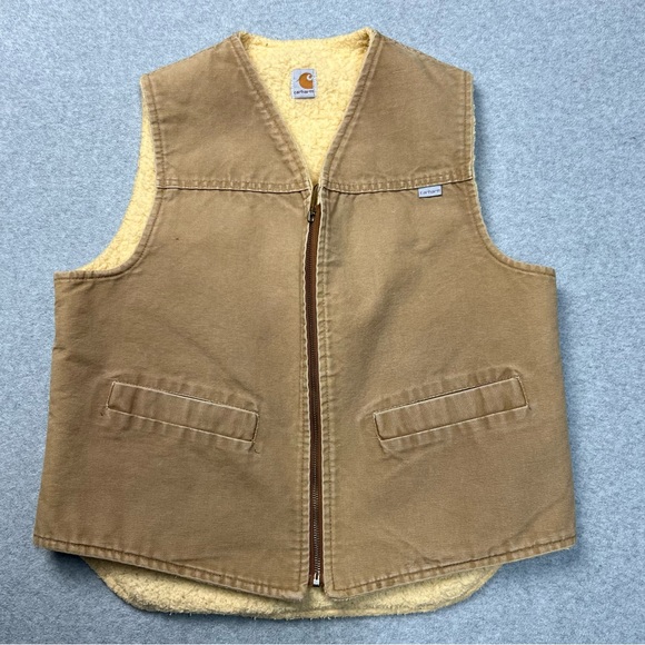 Carhartt Jackets & Coats Vintage Carhartt Vest Mens Large Brown